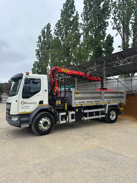 SBR Supplies, suppliers of aggregates in Essex. Delivery vehicle